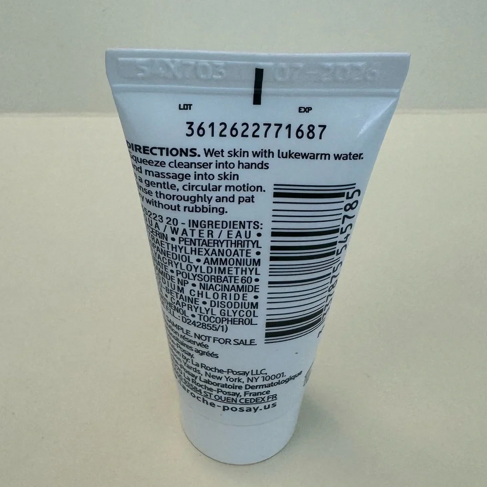 LA ROCHE-POSAY Toleriane Hydrating Gentle Face Cleanser Travel 0.5oz NIP